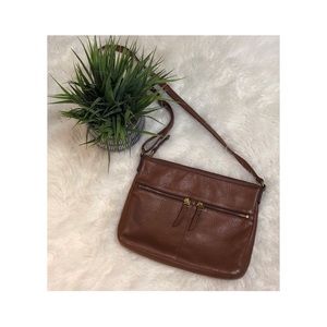 Fossil leather crossbody bag